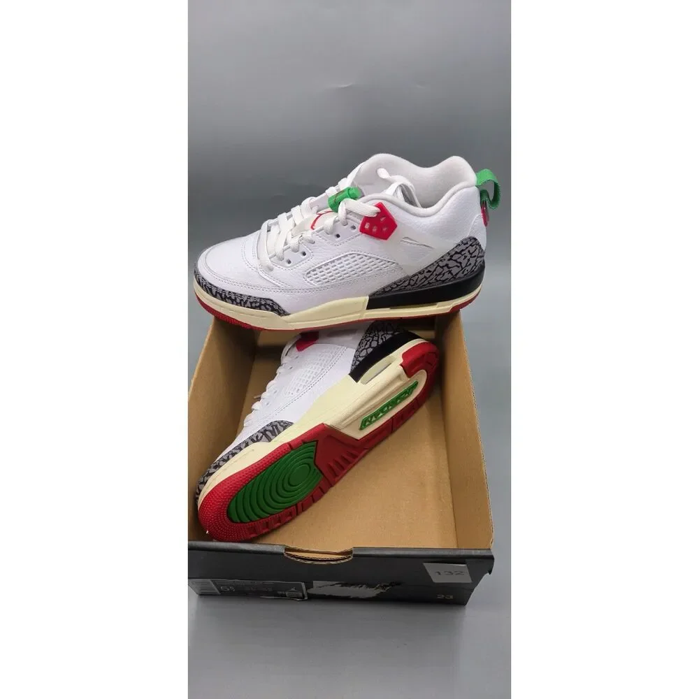 Nike Air Jordan Spizike GS White Cement Red Green FQ3950-109 Size 5.5Y New